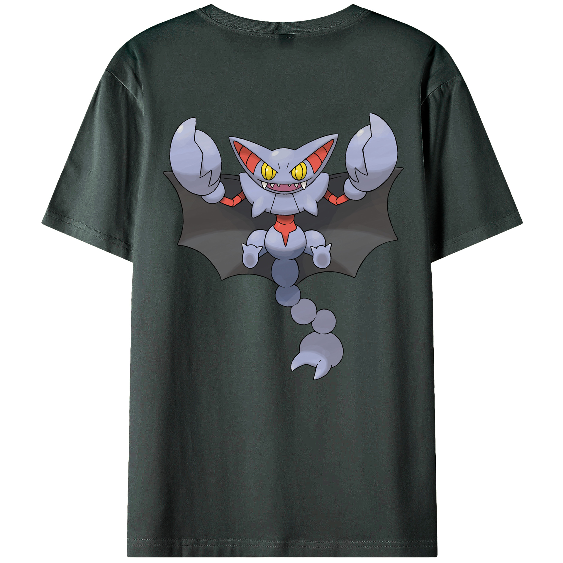 （画像用） ポケットモンスター Pokémon 綿100％ メンズ半袖Tシャツ（バックプリント） 通気性